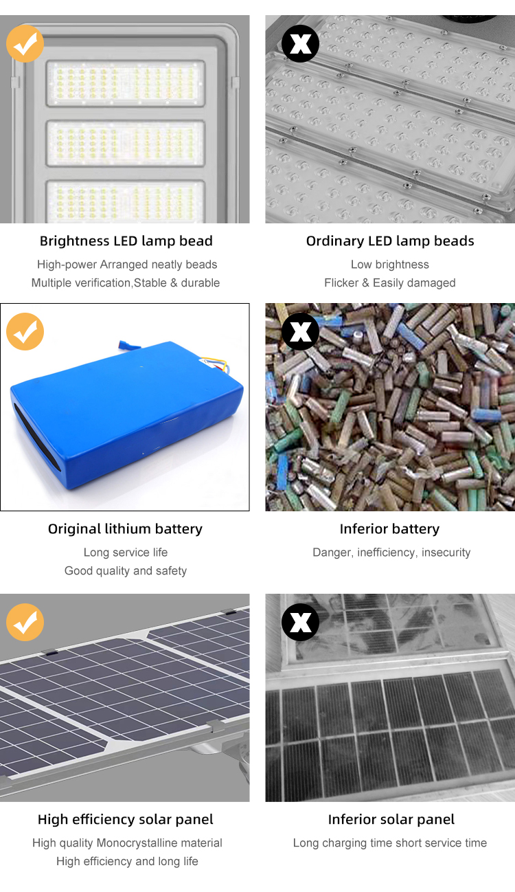 210w all in one solar street light