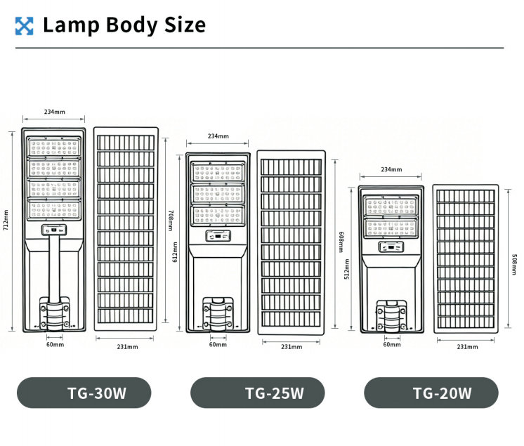 30w integrated solar street light