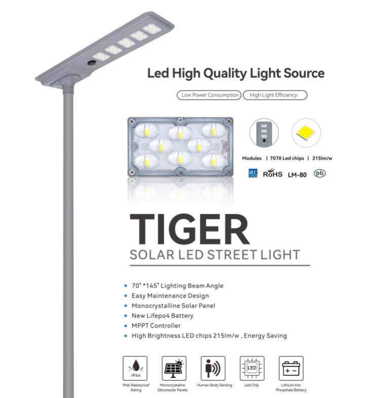 85w integrated solar street light